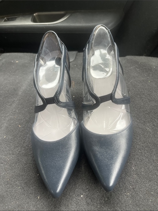 Life Stride Shoes - Life Stride Navy Blue Pointed-Toe Mary Jane Pumps